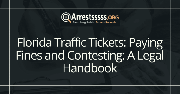Florida Traffic Tickets: Paying Fines and Contesting: A Legal Handbook