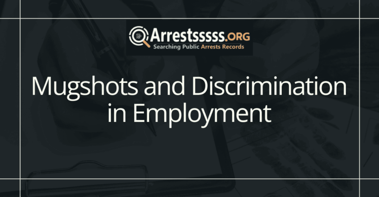 Mugshots and Discrimination in Employment