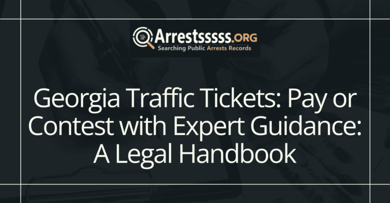 Georgia Traffic Tickets Pay or Contest with Expert Guidance A Legal Handbook