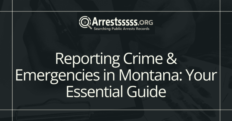 Reporting Crime Emergencies in Montana Your Essential Guide