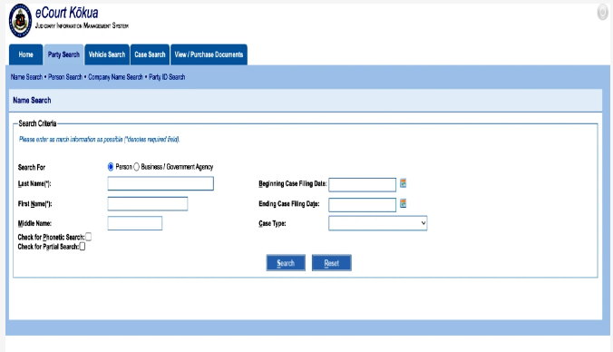 Accessing Court Documents in Hawaii
