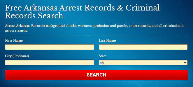 Arkansas Arrests Records